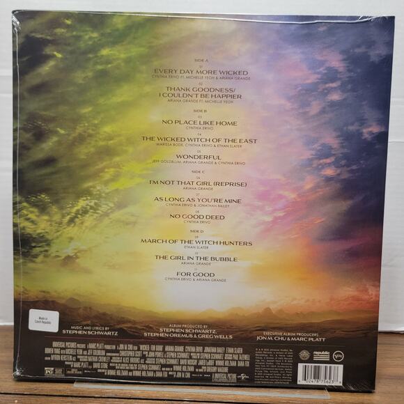 VINYL Wicked: For Good Sntrk - 2 Pink & Green Shimmer LP + Lenticular Cover NEW - Picture 6 of 7